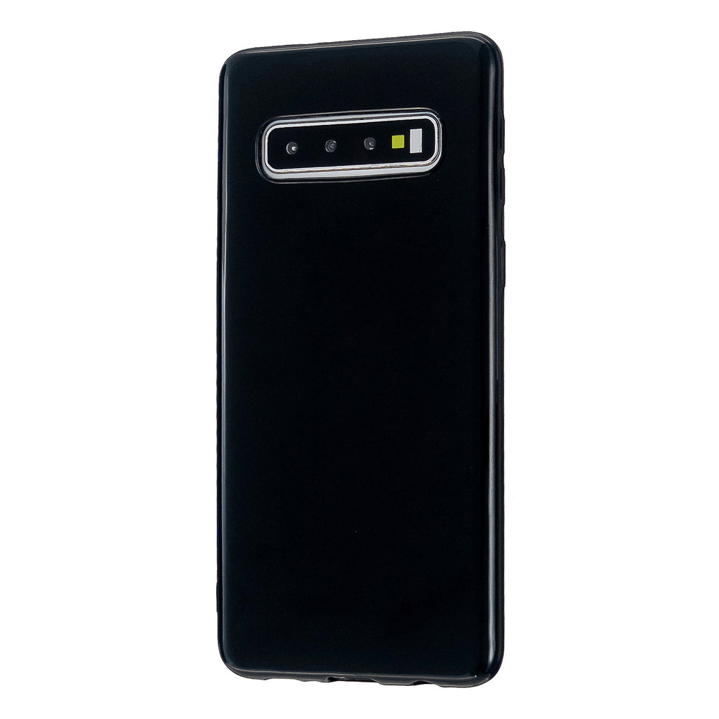 For Samsung S10/S10E/S10 Plus Cellphone Case Precise Cutouts Simple Profile Soft TPU Mobile Phone Shell Bright black