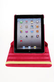 Dragonpad? 360 Degrees Rotating Stand Pu Leather Case for Ipad 3 (Pink Crocodile Color)