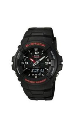 G-Shock G100-1BV Men's Black Resin Sport Watch