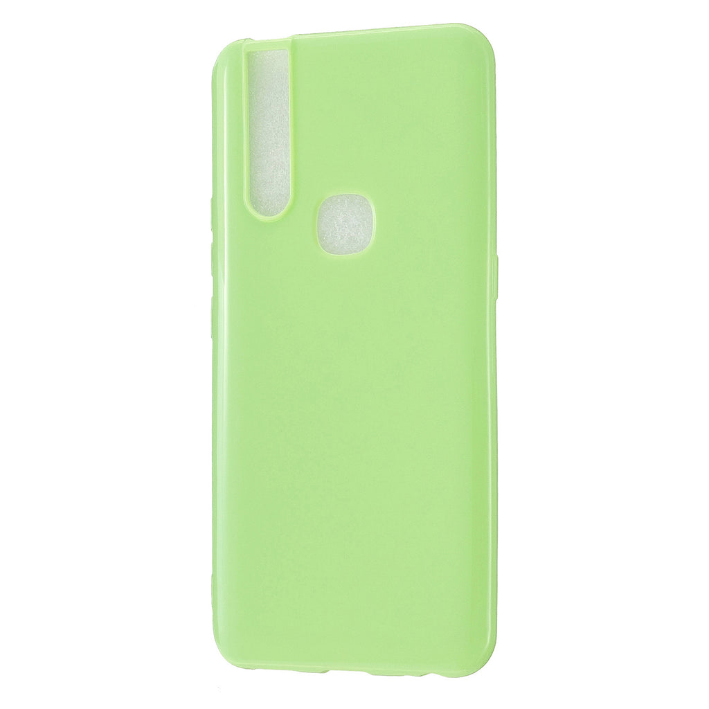 For VIVO V15/V15 Pro Cellphone Cover Slim Thin TPU Case Shock Absorption Mobile Phone Protective Cover Fluorescent green