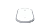 High Performance 2 Holders QI Wireless Fast Charging Base Silver