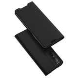 DUX DUCIS For Sony Xperia1 II/Xperia10 II Leather Mobile Phone Cover Magnetic Protective Case Bracket with Cards Slot black_Sony Xperia10 II