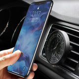 Creative Air Vent Magnetic Clock Phone Holder 12 the Magnet for Mobile Navigation Magnet Stand black