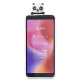 For XIAOMI Redmi 6A 3D Cartoon Lovely Coloured Painted Soft TPU Back Cover Non-slip Shockproof Full Protective Case yellow