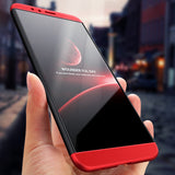 For HUAWEI Honor 7X 360 Degree Non-slip Shockproof Full Protective Back Case black