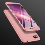 For XIAOMI Redmi 6A Ultra Slim PC Back Cover Non-slip Shockproof 360 Degree Full Protective Case silver black silver_XIAOMI Redmi 6A