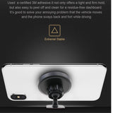 Creative Strong Magnet Clock 360 Degree Rotation Paste Type Universal Navigation Phone Holder black