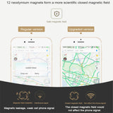 Creative Strong Magnet Clock 360 Degree Rotation Paste Type Universal Navigation Phone Holder black