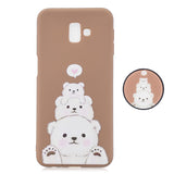 For Samsung J6 PLUS Non-Slip TPU Bumper Case Shockproof Full-Body Protective Case Cover with Adjustable Bracket 2