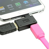 CY 90 Degree Right Angled Micro USB 2.0 OTG Host Adapter with USB Power for Galaxy S3 S4 S5 Note2 Note3 Cell Phone & Tablet