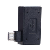 CY 90 Degree Right Angled Micro USB 2.0 OTG Host Adapter with USB Power for Galaxy S3 S4 S5 Note2 Note3 Cell Phone & Tablet