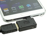 CY 90 Degree Right Angled Micro USB 2.0 OTG Host Adapter with USB Power for Galaxy S3 S4 S5 Note2 Note3 Cell Phone & Tablet