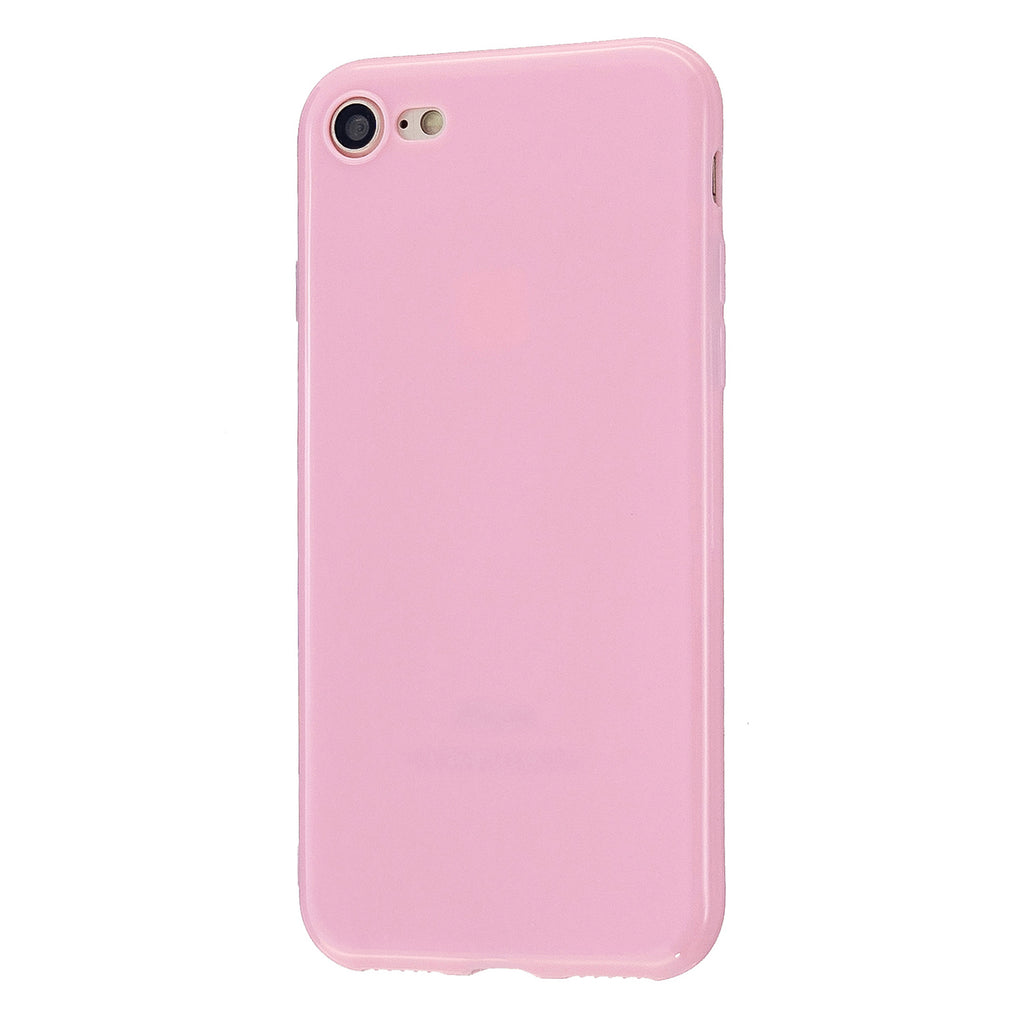 For iPhone 5/5S/SE/6/6S/6 Plus/6S Plus/7/8/7 Plus/8 Plus Cellphone Cover Soft TPU Bumper Protector Phone Shell Rose pink