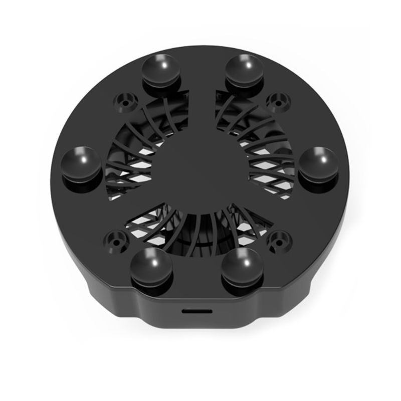 Foldable Mobile Phone Cooler Cooling Support Holder Bracket with Fan Radiator for iPhone Samsung Huawei Xiaomi Smartphone Tablet black