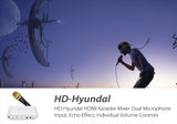 HD-Hyundal HDMI Karaoke Mixer - Dual Microphone Input, Echo Effect, Individual Volume Controls
