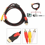 HDMI To 3-RCA Video Audio AV Component Converter Adapter Cable for HDTV
