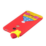 For XIAOMI Redmi 5 plus 3D Cartoon Lovely Coloured Painted Soft TPU Back Cover Non-slip Shockproof Full Protective Case Light pink
