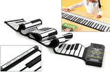 Flexible Roll Up Synthesizer Keyboard Piano - 88 Soft Keys, Loud Speaker