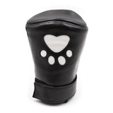 PU Leather Puppy Play Soft Padded Pup Puppy Mitts BDSM Bondage Dog Paw Print Paws Glove As shown