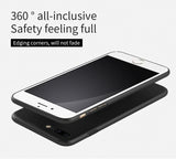 Thin Hard Protect Case 360?? All-inclusive PC Back Cover Bumper for iPhone 7 Plus Sliky Black8699