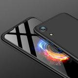 For HUAWEI HONOR 8A Ultra Slim PC Back Cover Non-slip Shockproof 360 Degree Full Protective Case black