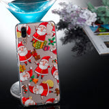TPU Protective Phone Cover Soft Cute Cartoon Christmas Style Shell for Huawei P20