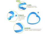Loving Heart Shape Silicone Fried Egg Maker Mold with Handle Kitchen Gadget Orange