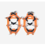 Children Winter Warm Outdoor Non-slip Ultra Stable 11 Tooth Crampons Climbing Snowshoe Shoes Cover S code - red (32-37 yards)_11 teeth