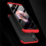 For XIAOMI Redmi Note 5(Globle)/Redmi Note 5 Pro (Inida) 3 in 1 Fashion Ultra Slim Full Protective Back Cover  red