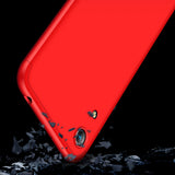 For HUAWEI HONOR 8A Ultra Slim PC Back Cover Non-slip Shockproof 360 Degree Full Protective Case red