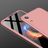 For HUAWEI HONOR 8A Ultra Slim PC Back Cover Non-slip Shockproof 360 Degree Full Protective Case Rose gold
