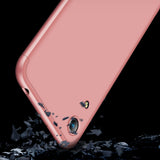 For HUAWEI HONOR 8A Ultra Slim PC Back Cover Non-slip Shockproof 360 Degree Full Protective Case Rose gold