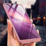 For HUAWEI HONOR 8A Ultra Slim PC Back Cover Non-slip Shockproof 360 Degree Full Protective Case red