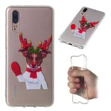 TPU Protective Phone Cover Soft Cute Cartoon Christmas Style Shell for Huawei P20