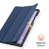 DUX DUCIS For Samsung Galaxy Tab A 8.4  2020 Simple Solid Color Smart PU Leather Case Anti-fall Protective Stand Cover with Sleep Function  Royal blue