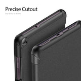 DUX DUCIS For Samsung Galaxy Tab A 8.4  2020 Simple Solid Color Smart PU Leather Case Anti-fall Protective Stand Cover with Sleep Function  Pink