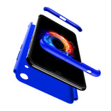 For HUAWEI HONOR 8A Ultra Slim PC Back Cover Non-slip Shockproof 360 Degree Full Protective Case blue