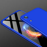 For HUAWEI HONOR 8A Ultra Slim PC Back Cover Non-slip Shockproof 360 Degree Full Protective Case blue