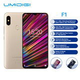 UMIDIGI F1 4G Phablet - 6.3 inch, Android 9.0, Helio P60 Octa Core 2.0GHz, 4GB RAM 128GB ROM - Golden non-European