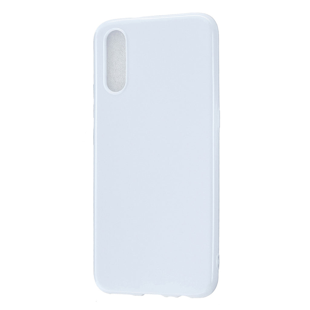For VIVO IQOO Neo/Y97 Glossy TPU Phone Case Mobile Phone Soft Cover Anti-Slip Full Body Protection Milk white