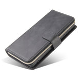 For Samsung A51 5G/A71 5G/Note 10 pro Pu Leather  Mobile Phone Cover Zipper Card Bag + Wrist Strap black