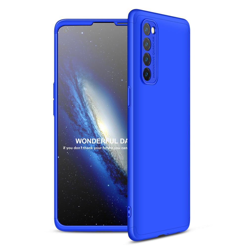 For OPPO Reno 4 /Reno 4 Pro International Edition Mobile Phone Cover 360 Degree Full Protection Phone Case blue