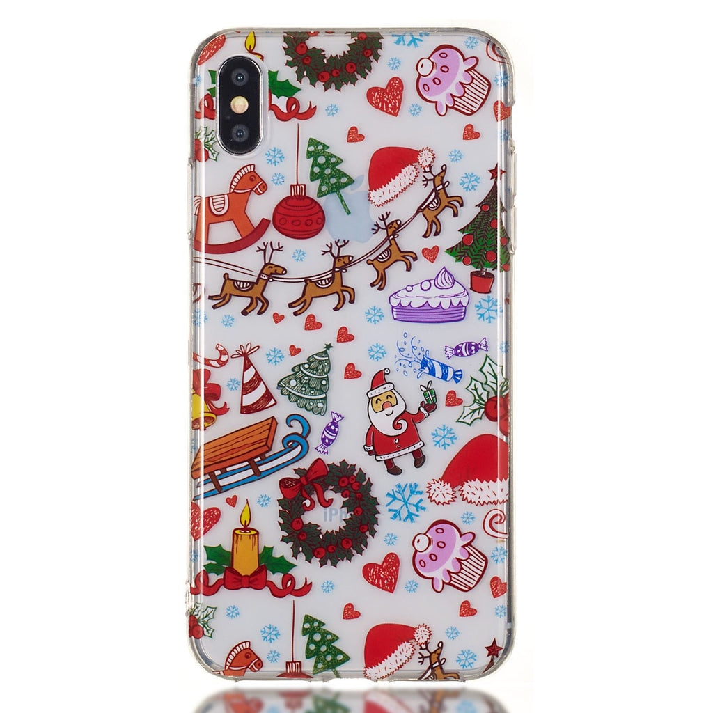 Cute Cell Phone Case Christmas Gifts TPU Soft Phone Shell for iPhone XS Max