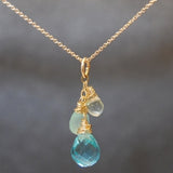 Necklace 1-29 - choice of stone - Gold