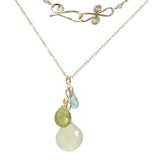 Necklace 1-29 - choice of stone - RoseGold