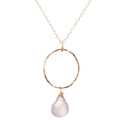 Necklace 175 - choice of stone - RoseGold
