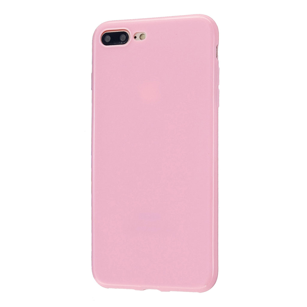 For iPhone 5/5S/SE/6/6S/6 Plus/6S Plus/7/8/7 Plus/8 Plus Cellphone Cover Soft TPU Bumper Protector Phone Shell Rose pink