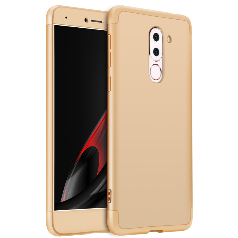 For HUAWEI Honor 6X/GR5 2017 3 in 1 Hybrid Hard Case Full Body 360 Degree Protection Back Cover Gold