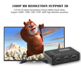 HDMI 5 Port Switch Switcher 1080P 3D HDMI Splitter with IR Wireless Remote Control for HDTV DVD PS3 XBox 360 - Black