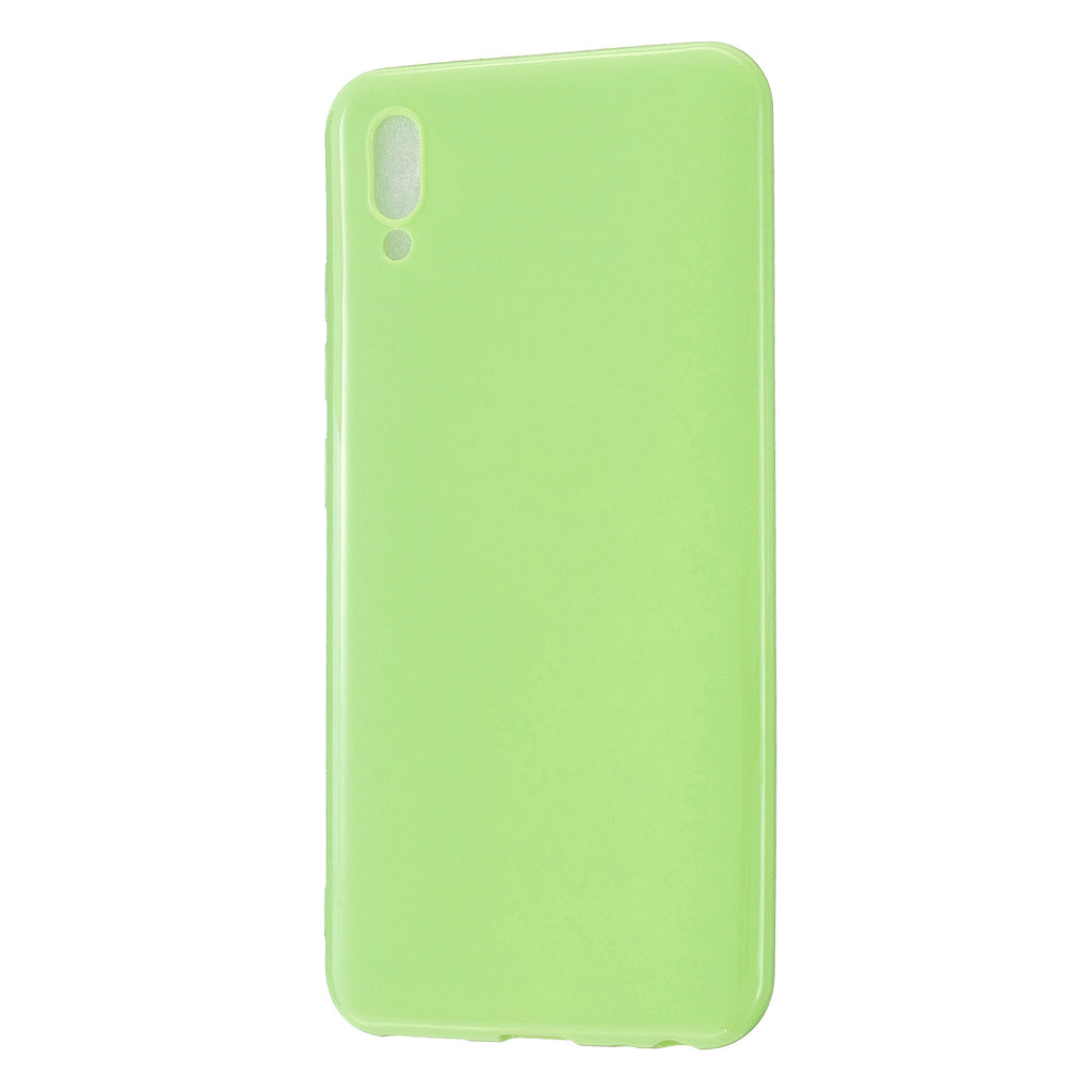For VIVO IQOO Neo/Y97 Glossy TPU Phone Case Mobile Phone Soft Cover Anti-Slip Full Body Protection Fluorescent green